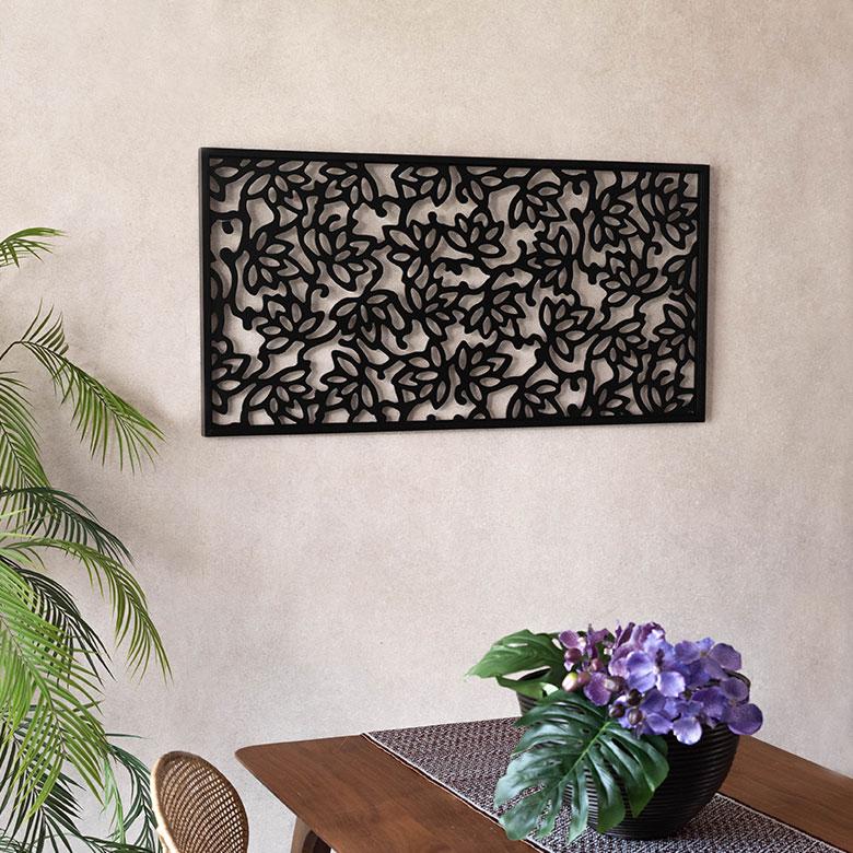 アート パネル フレーム 蓮の花 バリ 絵 壁画 掛絵 ロータス リーフ