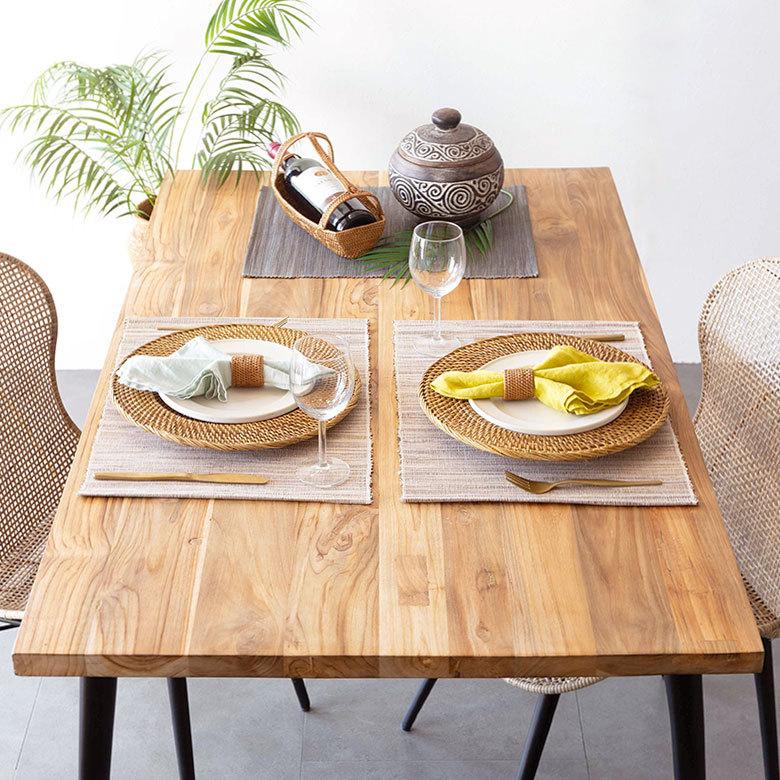 メール便対応 ウォーターヒヤシンスのアジアンランチョンマット ナチュラル 10815 |  | 11