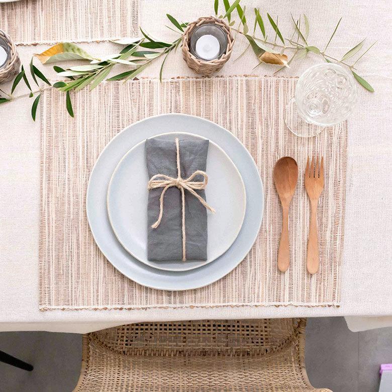 メール便対応 ウォーターヒヤシンスのアジアンランチョンマット ナチュラル 10815 |  | 12