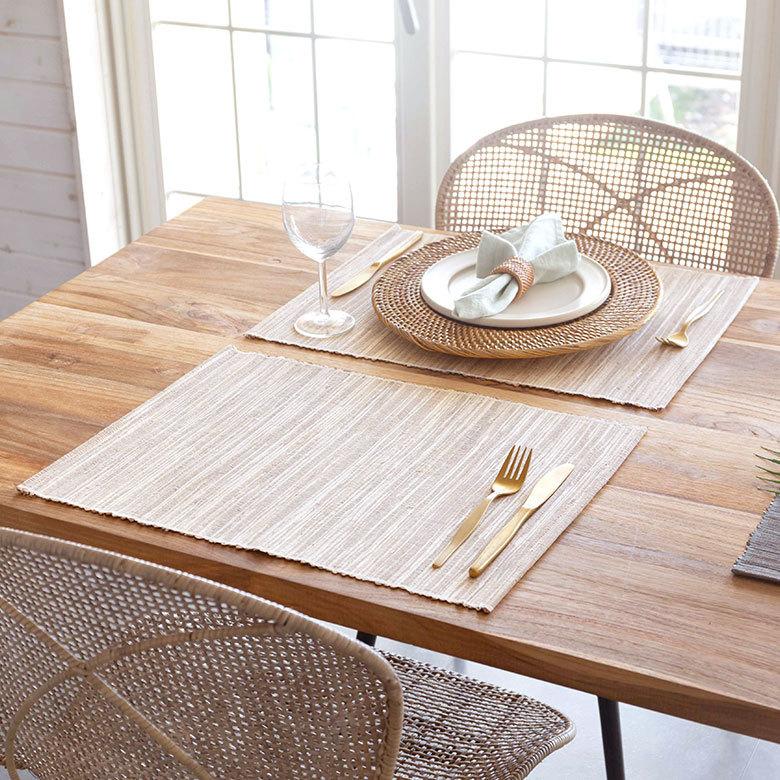 メール便対応 ウォーターヒヤシンスのアジアンランチョンマット ナチュラル 10815 |  | 14