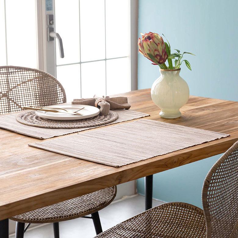 メール便対応 ウォーターヒヤシンスのアジアンランチョンマット ナチュラル 10815 |  | 06