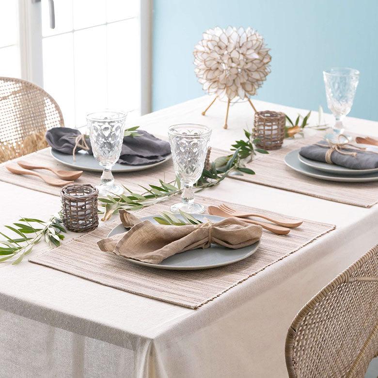 メール便対応 ウォーターヒヤシンスのアジアンランチョンマット ナチュラル 10815 |  | 08