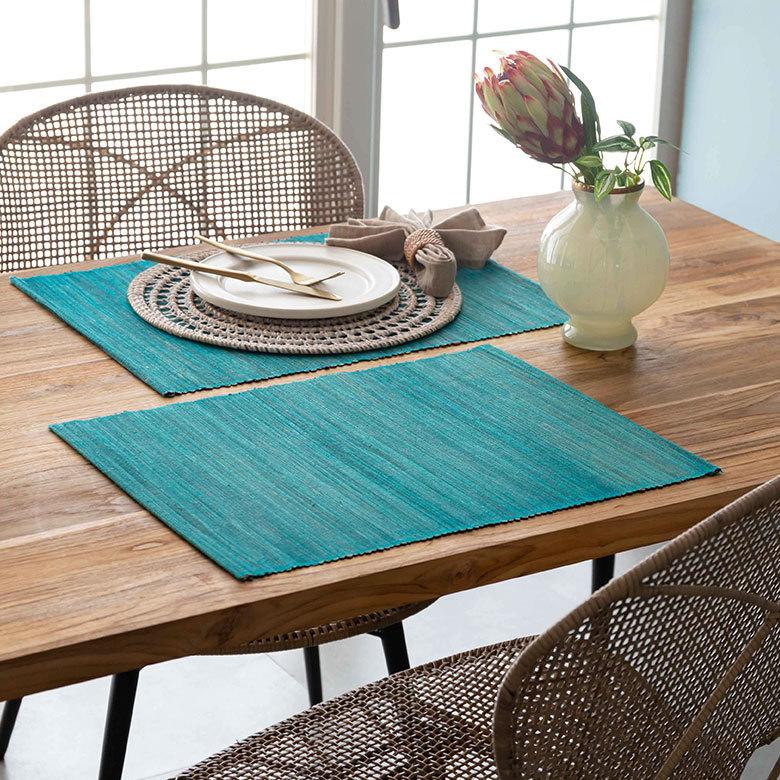 メール便対応 ウォーターヒヤシンスのアジアンランチョンマット