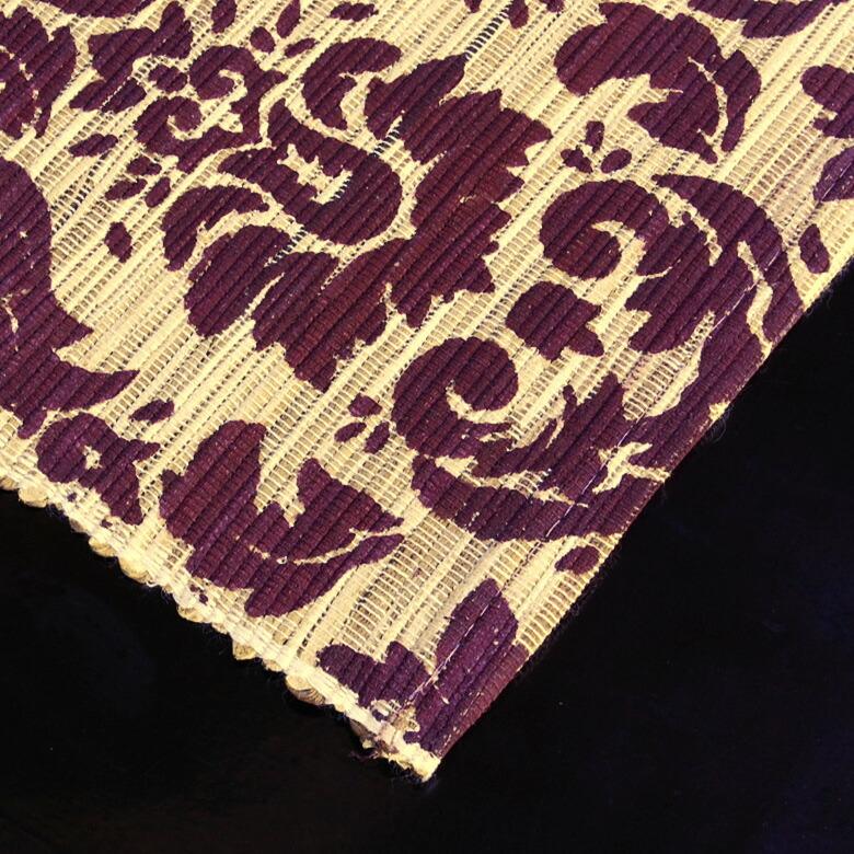 ウォーターヒヤシンス 可愛い模様の テーブルランナー パープル×ナチュラル 10830 |  | 03