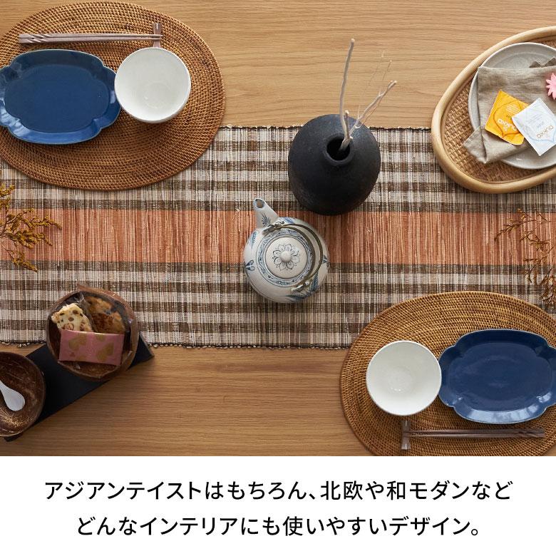 クロス ボーダー 縞模様 ウォーターヒヤシンス 約 長さ 150cm ライナー ダイニング カバー おしゃれ 可愛い 北欧 リゾート 雑貨 インテリア アジアン 10836 | ブランド登録なし | 06