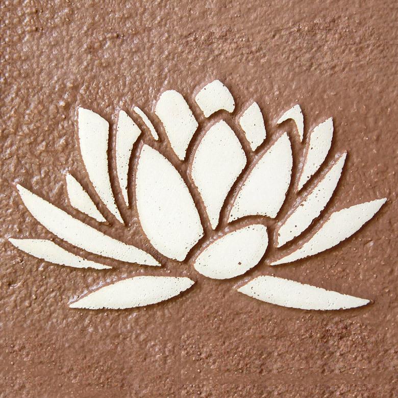 蓮の花をモチーフにしたモニュメント[65840]【雑貨 アジア雑貨