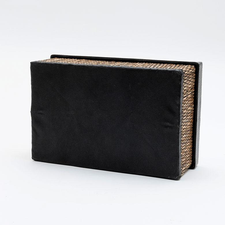 収納ボックス パームリディ フタ付き 折りたたみ 約 W 19 × D 29 × H 11 cm S6 天然素材 フェイクレザー 整理 ケース モジュール かご バスケット 11365 | ブランド登録なし | 17