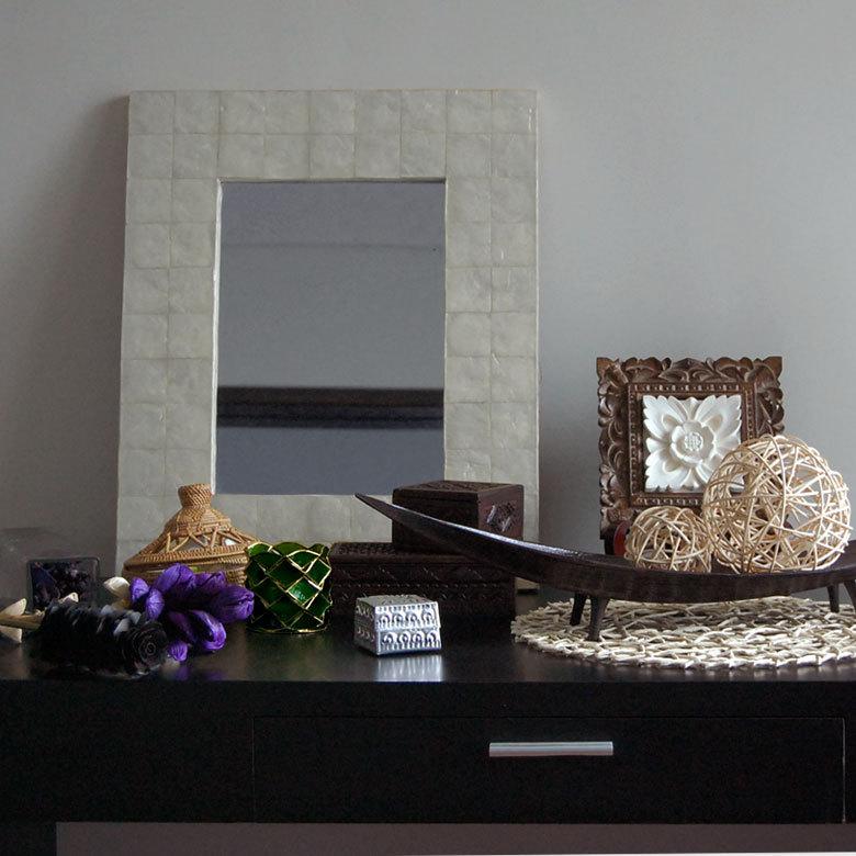 カピスシェル アジアン キャンドルホルダー 3色展開 1149 : アジア工房