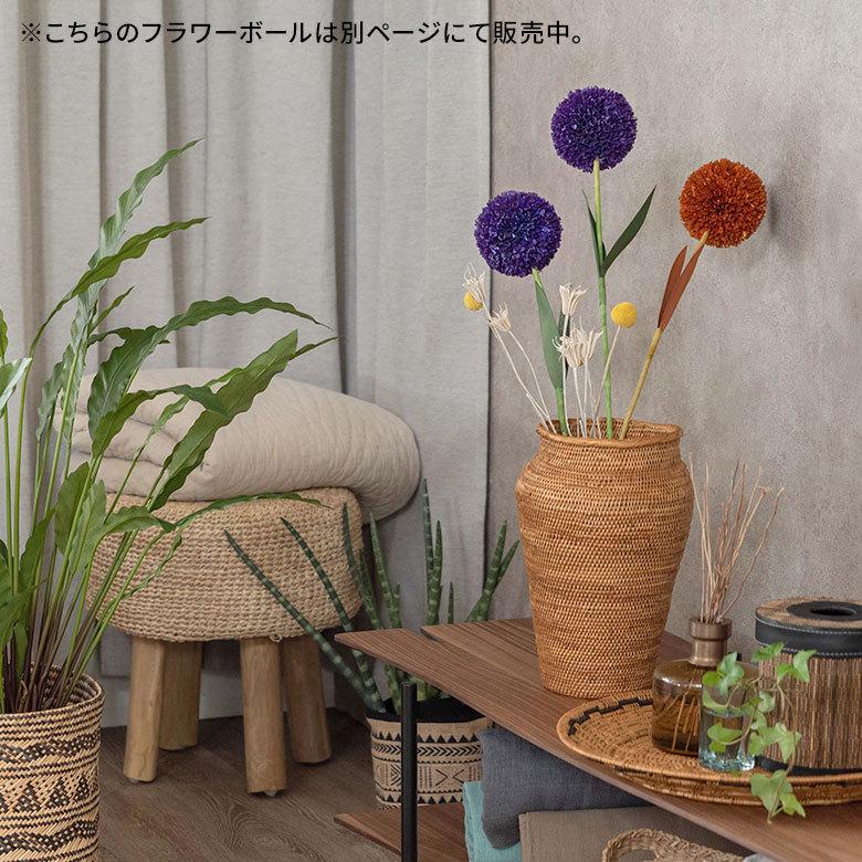 ヤシの葉 ボールフラワーオブジェ イエロー色 11591 |  | 03