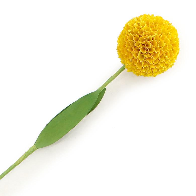 ヤシの葉 ボールフラワーオブジェ イエロー色 11591 |  | 09