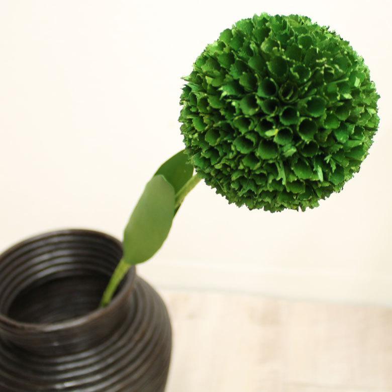 ヤシの葉 ボールフラワーオブジェ グリーン色 11592 |  | 02