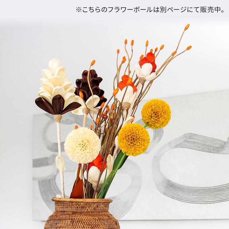 ヤシの葉 ボールフラワーオブジェ グリーン色 11592 |  | 03