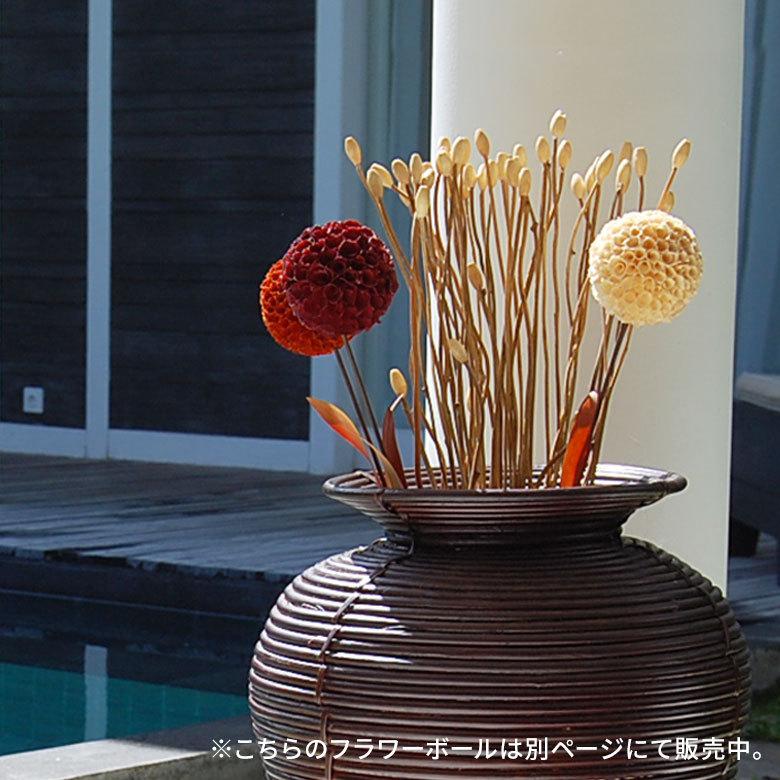 ヤシの葉 ボールフラワーオブジェ バイオレット色 11593 |  | 07