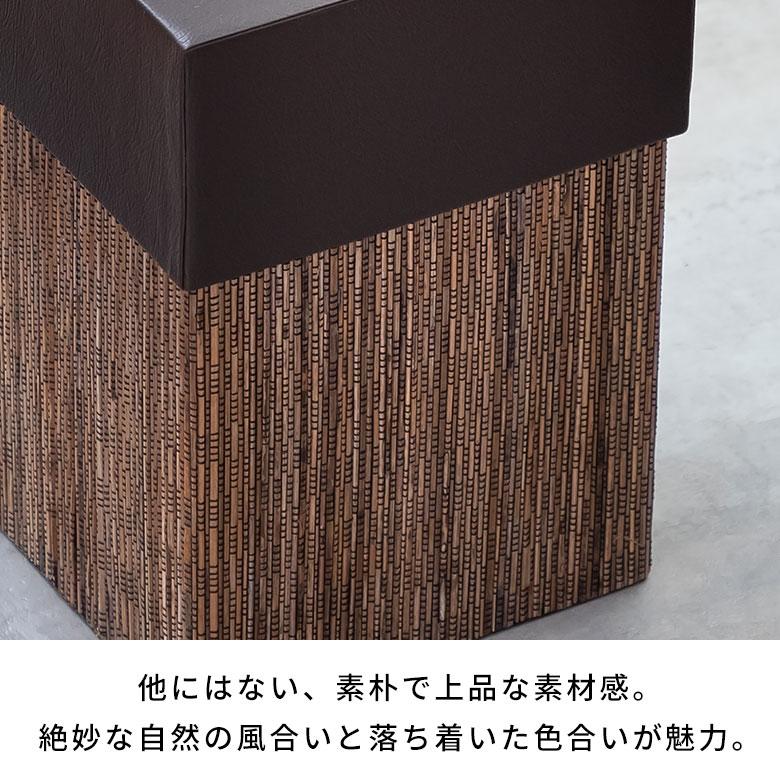 ゴミ箱 ごみ箱 ダストボックス 9L 正方形 四角形 パームリディ 約W 20.5cm D 20.5cm H 30cm ナチュラル 見えない 袋が見えない 中身 フェイクレザー 合皮 11772 | ブランド登録なし | 03