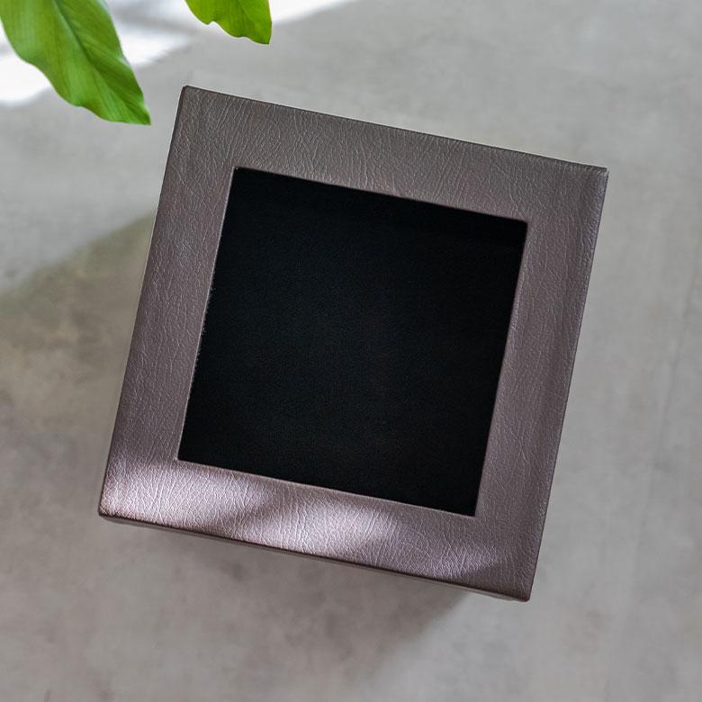 ゴミ箱 ごみ箱 ダストボックス 9L 正方形 四角形 パームリディ 約W 20.5cm D 20.5cm H 30cm ナチュラル 見えない 袋が見えない 中身 フェイクレザー 合皮 11772 | ブランド登録なし | 05