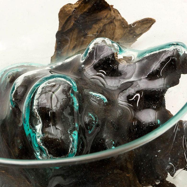 ガラスと流木のプランターオブジェ Lサイズ 12162 : アジア工房 - 通販