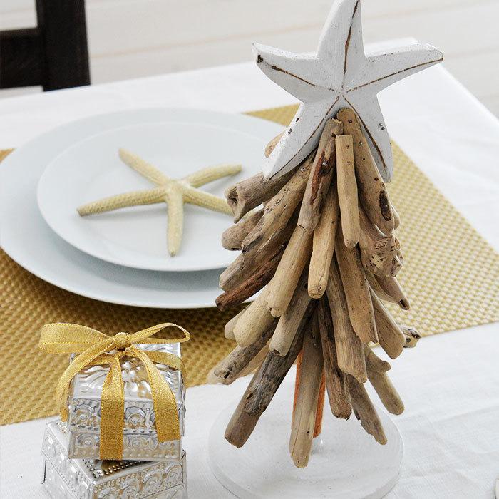 流木ツリー 卓上型 クリスマスツリー 置物 デコレーション ウッド