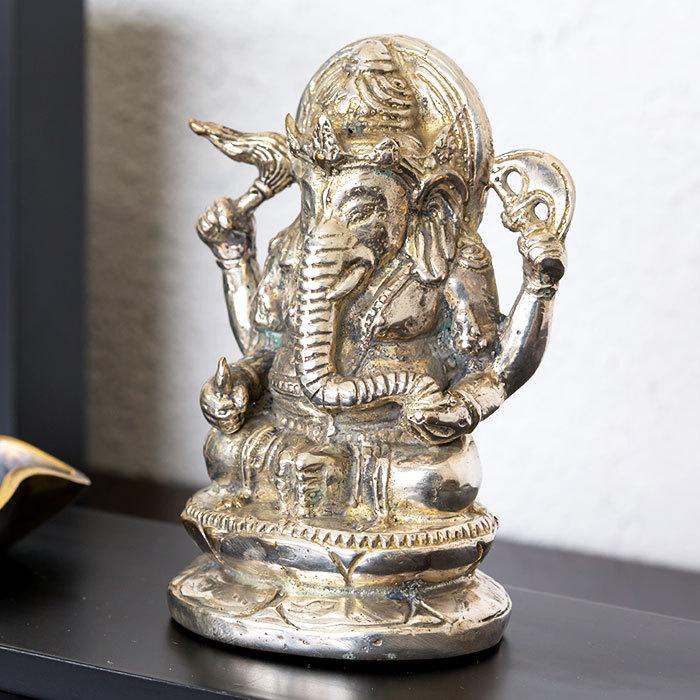 真鍮 ガネーシャの アジアン オブジェ 12970 : アジア工房 - 通販