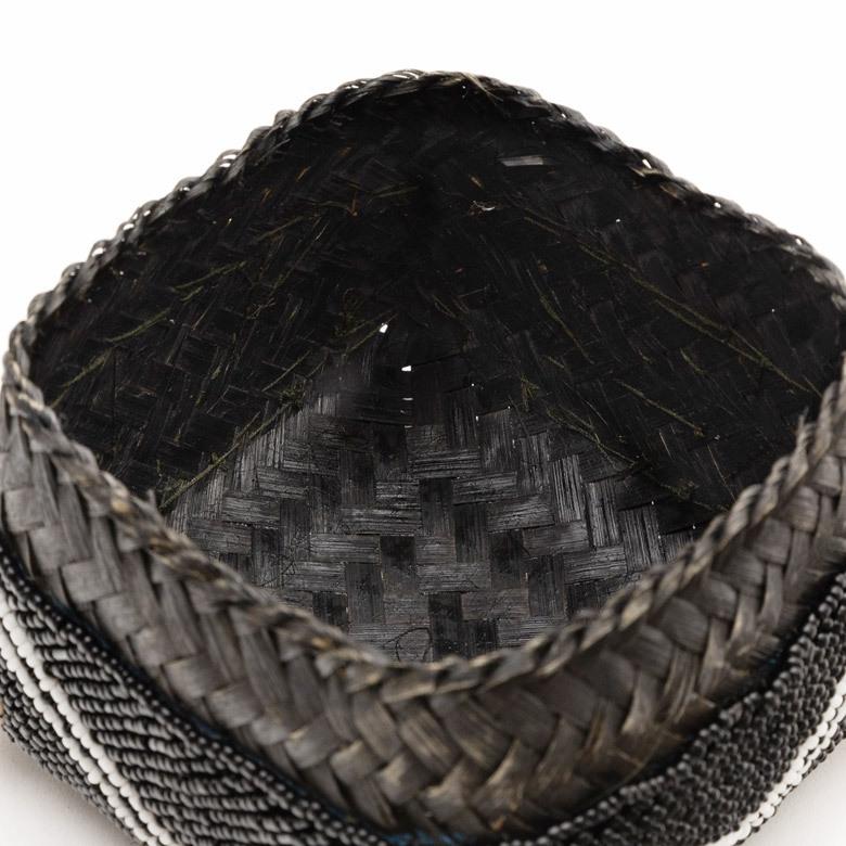 ソカシ ビーズ製 クロス柄 シェル付き 13×13cm ブラック 13533-s |  | 06