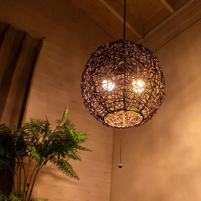 yamagiwa ラタン　ペンダントライト　照明 yamagiwa ラタンペンダントライト照明
