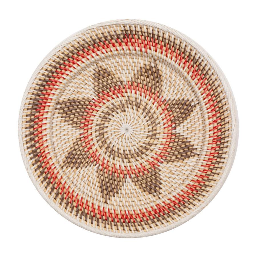 壁掛けトレイ ウォールデコレーション ラタン製 円形 編み込みデザイン トレイバスケット 径約35cm 深さ5cm 13833 |  | 21