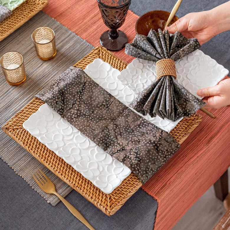 メール便対応 風呂敷 二巾 バティック 布 さらさ 更紗 インドネシア バリ島 約70×70 13849 |  | 22