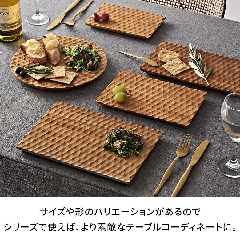 カッティングボード プレート 木製 チーク ウッド 約 Ｗ 19 × D 28 × H 1.5 お皿 TEAK WOOD カフェ 13874 | ブランド登録なし | 06