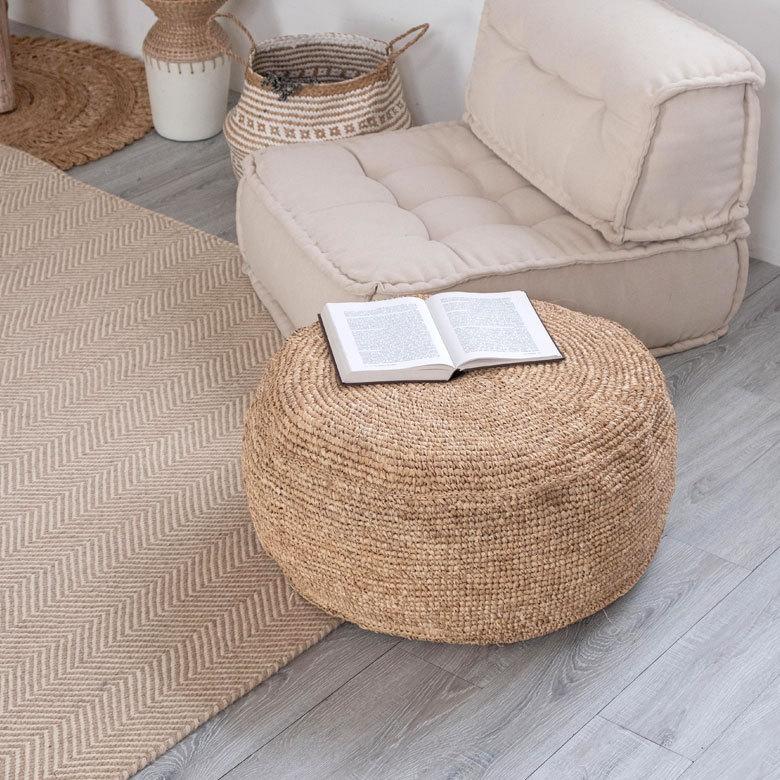 フロアクッション ラフィア 約 W 70 × H 32 クッション 座布団 13881 |  | 15