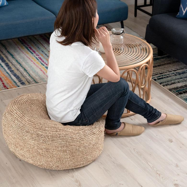 フロアクッション ラフィア 約 W 70 × H 32 クッション 座布団 13881 |  | 06