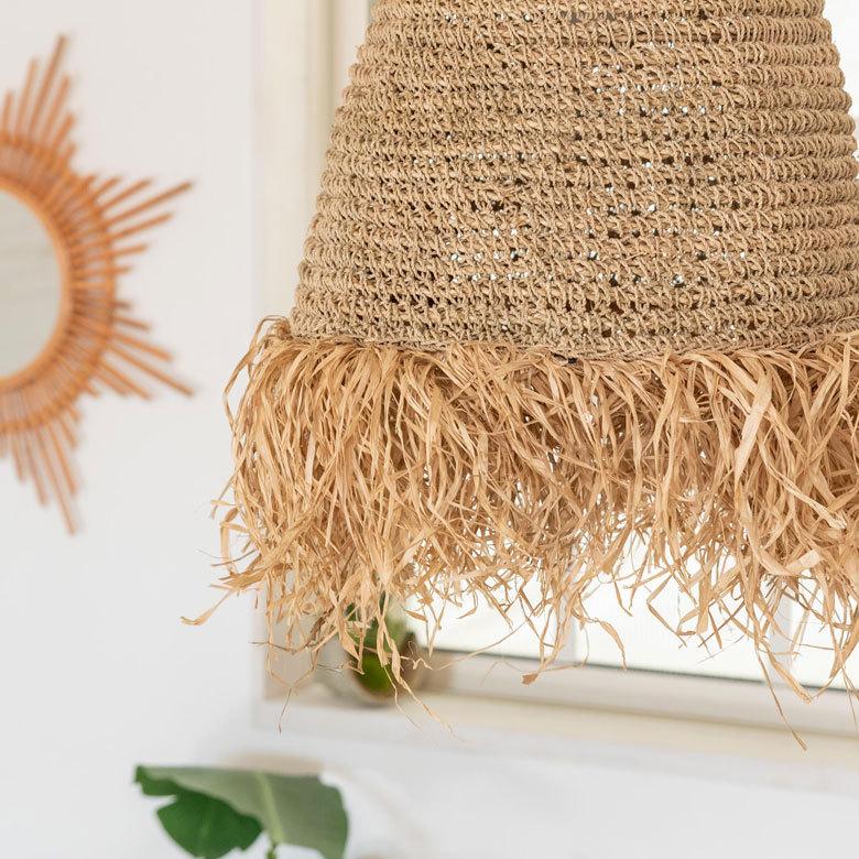 ペンダントランプ ランプシェード ランプシェイド ラフィア 1灯 口金E26 60W LED 対応 径40cm 高さ60cm 13919 |  | 01