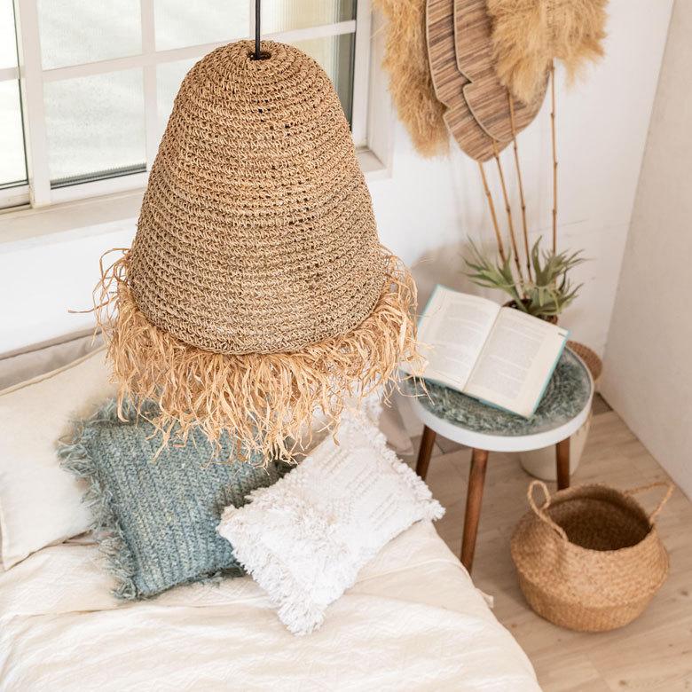 ペンダントランプ ランプシェード ランプシェイド ラフィア 1灯 口金E26 60W LED 対応 径40cm 高さ60cm 13919 |  | 13