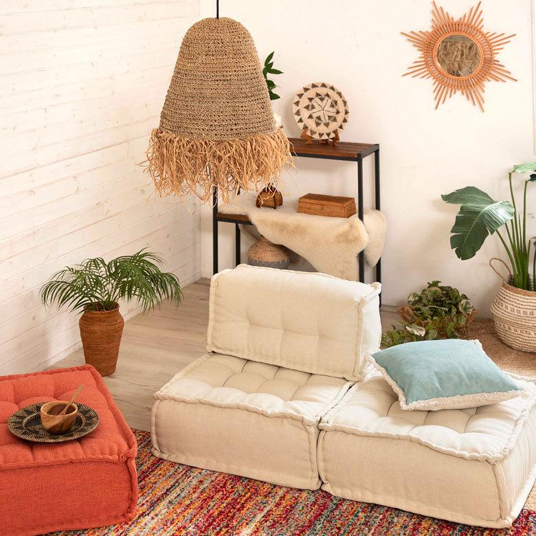 ペンダントランプ ランプシェード ランプシェイド ラフィア 1灯 口金E26 60W LED 対応 径40cm 高さ60cm 13919 |  | 02