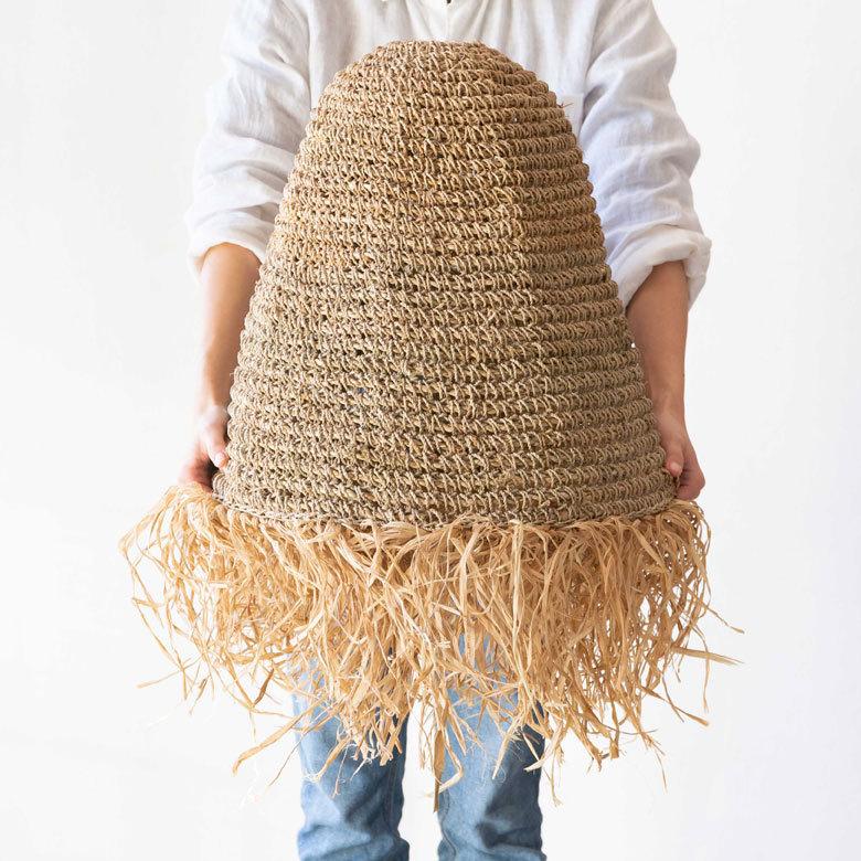 ペンダントランプ ランプシェード ランプシェイド ラフィア 1灯 口金E26 60W LED 対応 径40cm 高さ60cm 13919 |  | 04