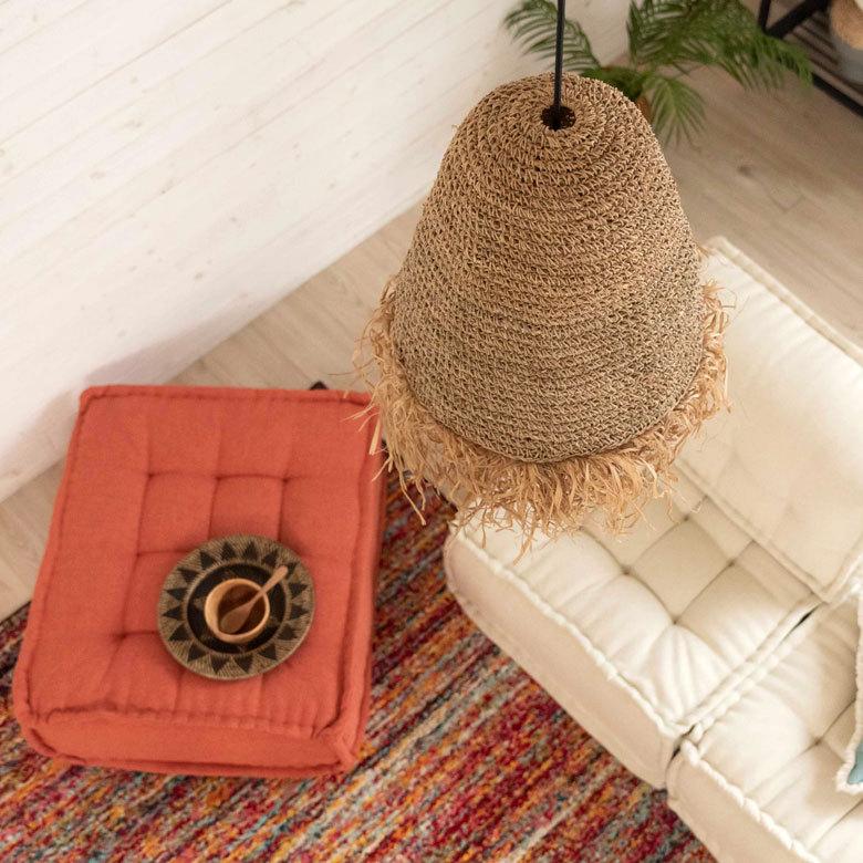 ペンダントランプ ランプシェード ランプシェイド ラフィア 1灯 口金E26 60W LED 対応 径40cm 高さ60cm 13919 |  | 06