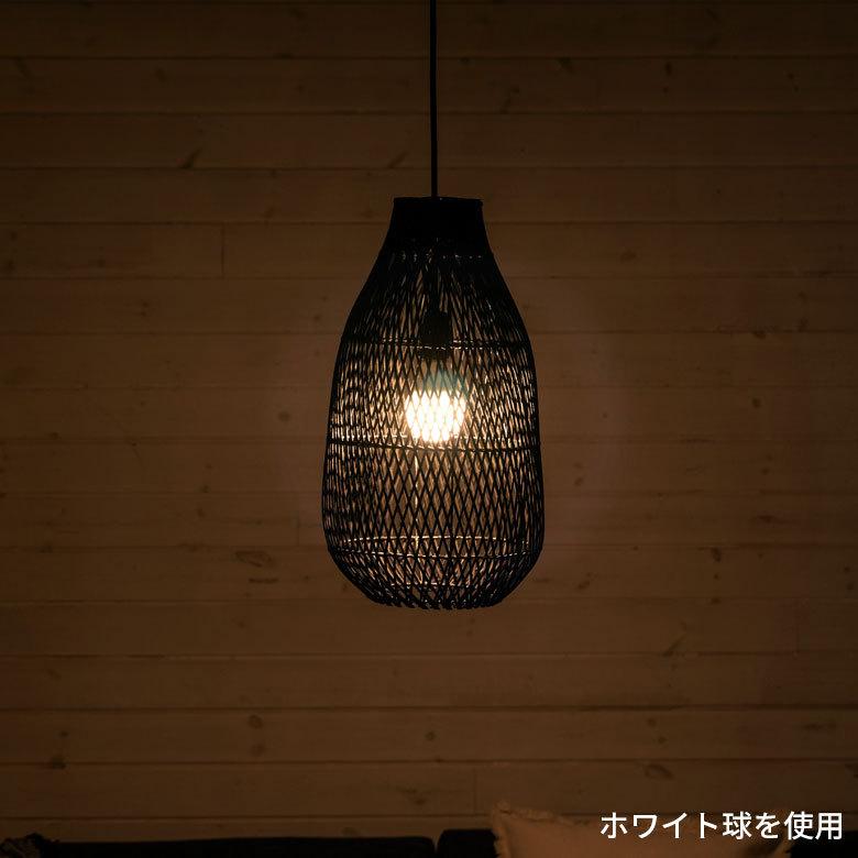 ランプシェード ペンダントランプ 照明 ラタン 籐 ランプ ライト シェード 1灯 口金E26 60W LED 対応 13936-bk |  | 10