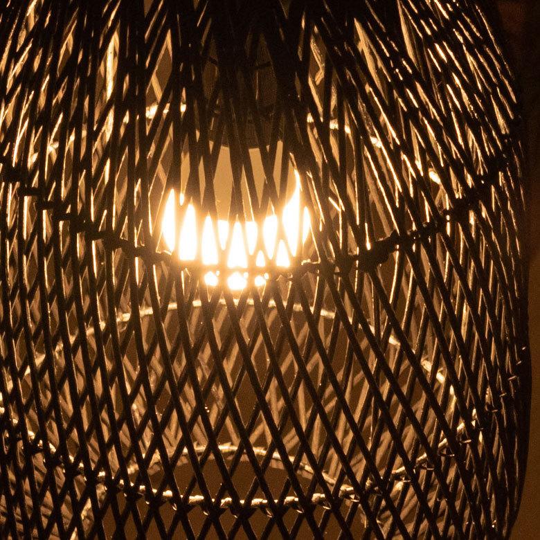 ランプシェード ペンダントランプ 照明 ラタン 籐 ランプ ライト