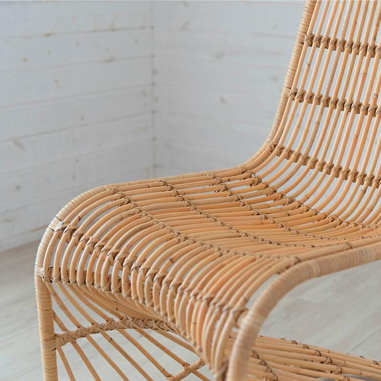 チェア ラタンチェア ラタン 籐 スチール 1脚 ナチュラル ベージュ 約 W 49cm D 69cm H 90cm 座面高 40cm 13957 |  | 01