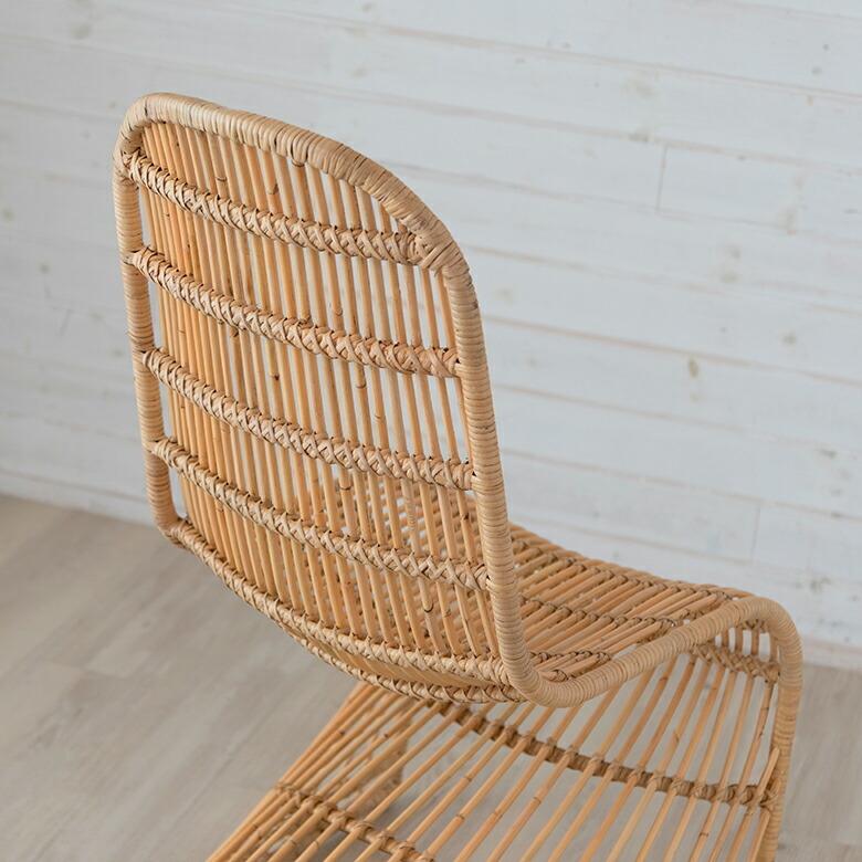 チェア ラタンチェア ラタン 籐 スチール 1脚 ナチュラル ベージュ 約 W 49cm D 69cm H 90cm 座面高 40cm 13957 |  | 17