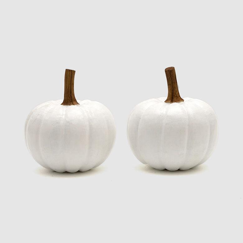 オブジェ パンプキン Mサイズ ホワイト 白 ハロウィン クリスマス W 12cm H 10cm D 13cm 13964 |  | 17