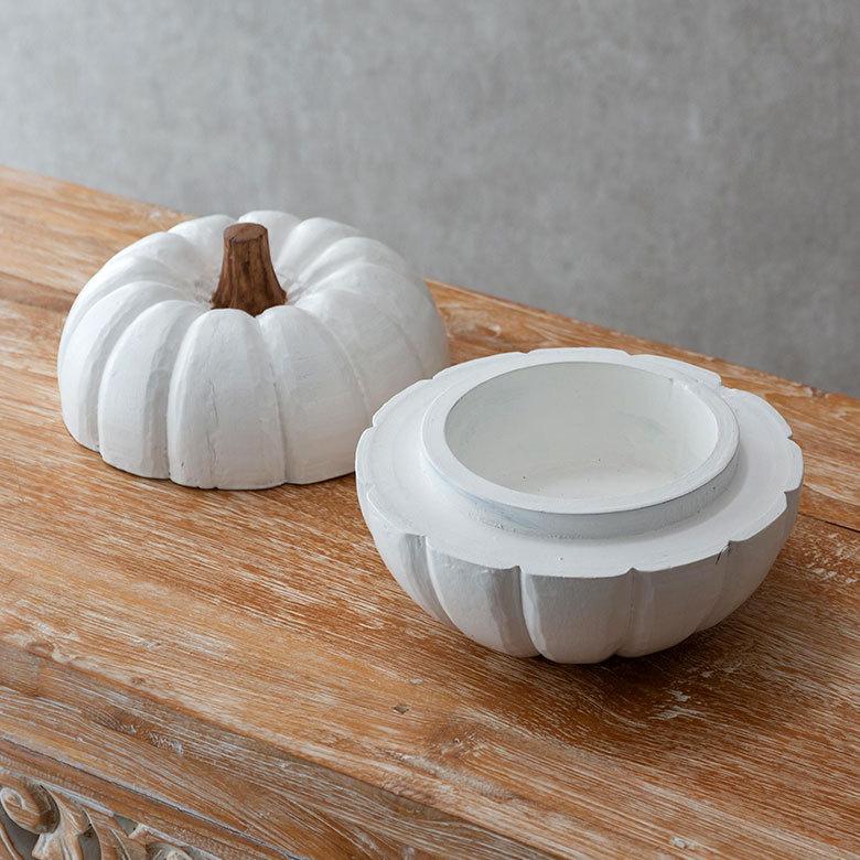 オブジェ パンプキン特大サイズ ホワイト 白 ハロウィン クリスマス W 16cm H 18cm D 20cm 13965 |  | 12