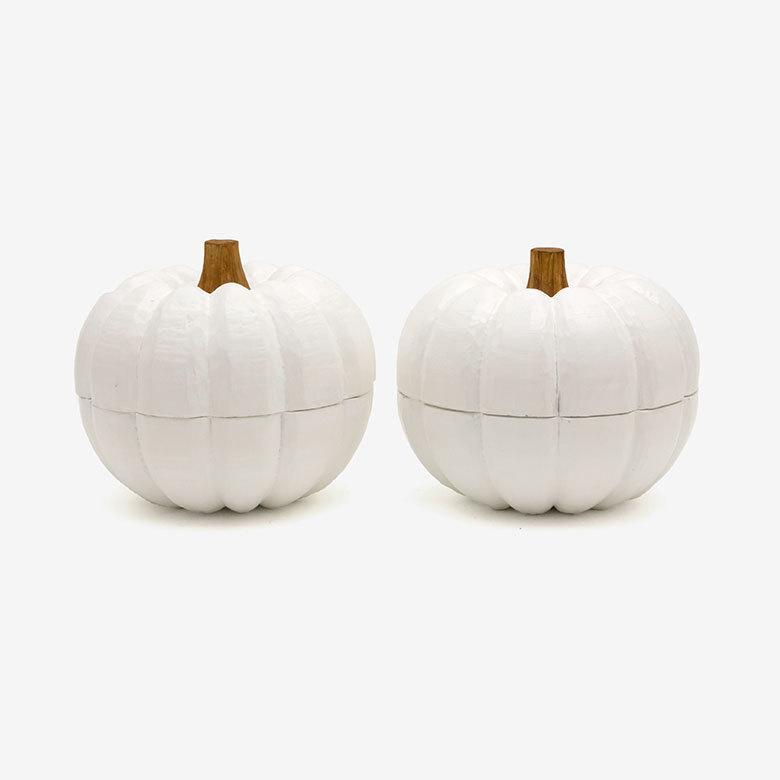 オブジェ パンプキン特大サイズ ホワイト 白 ハロウィン クリスマス W 16cm H 18cm D 20cm 13965 |  | 17