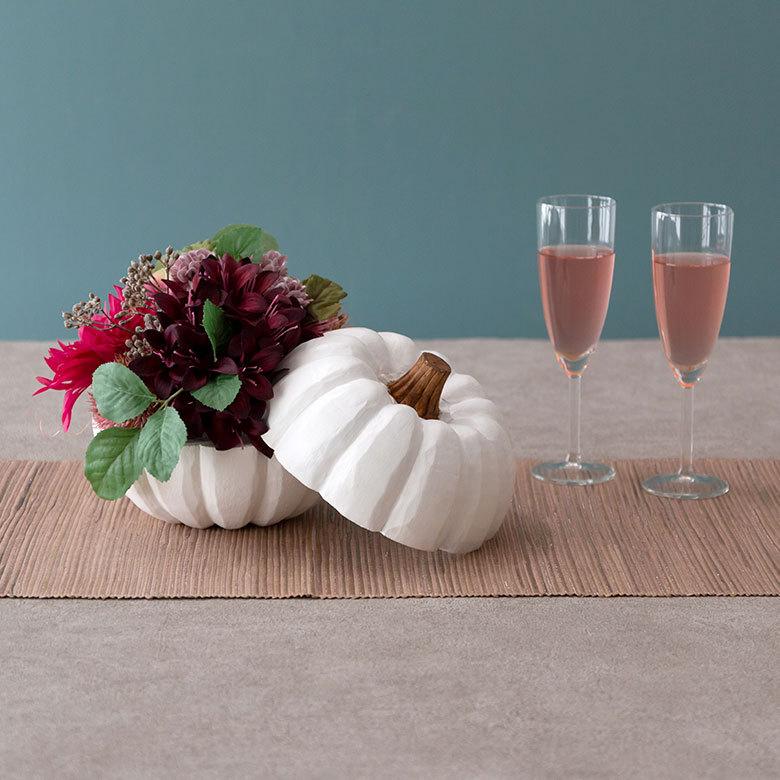 オブジェ パンプキン特大サイズ ホワイト 白 ハロウィン クリスマス W 16cm H 18cm D 20cm 13965 |  | 07