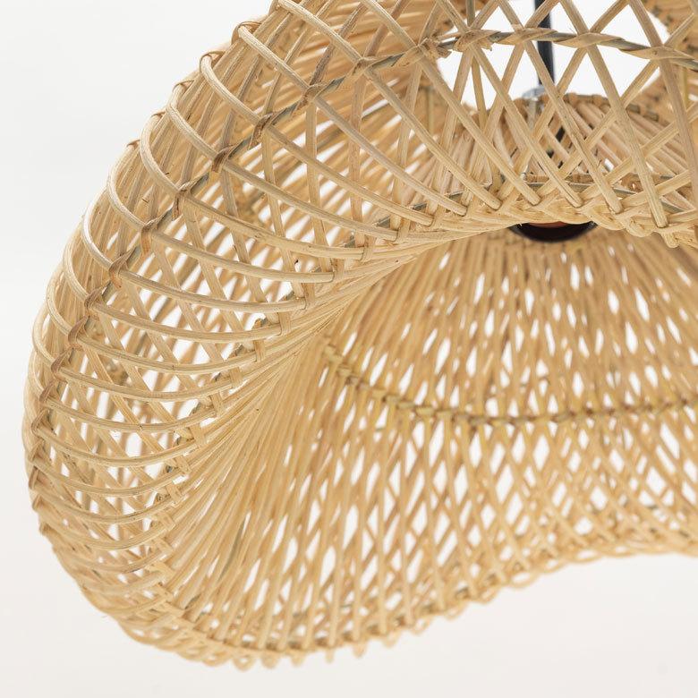 ランプ シェード ペンダント ライト 照明 器具 ラタン 籐 1灯 口金E26