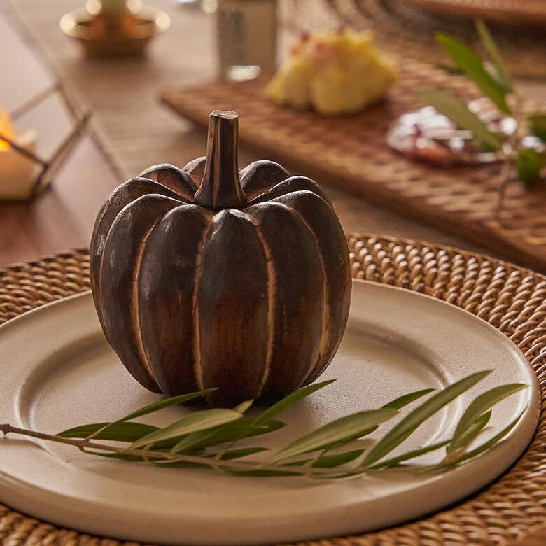 オブジェ パンプキン Sサイズ ベイクド ハロウィン クリスマス  デコレーション 飾り 装飾 置物 かぼちゃ インテリア 北欧 リゾート アジアン 雑貨 14021 |  | 12