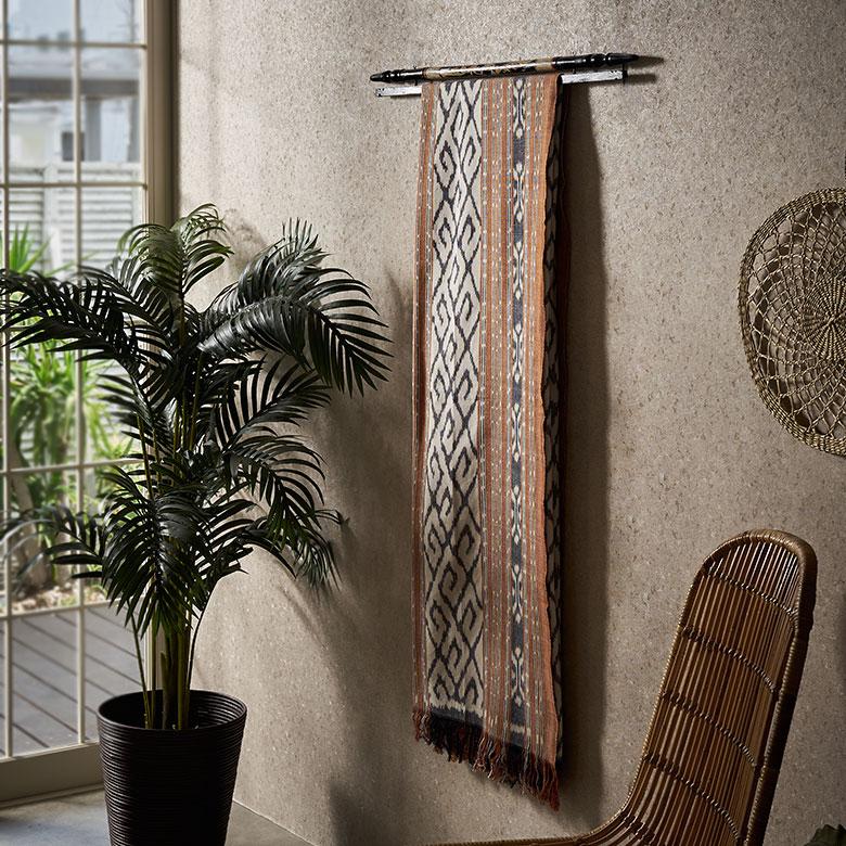 イカット タペストリー ウォール デコレーション 幅 約 234cm テーブル