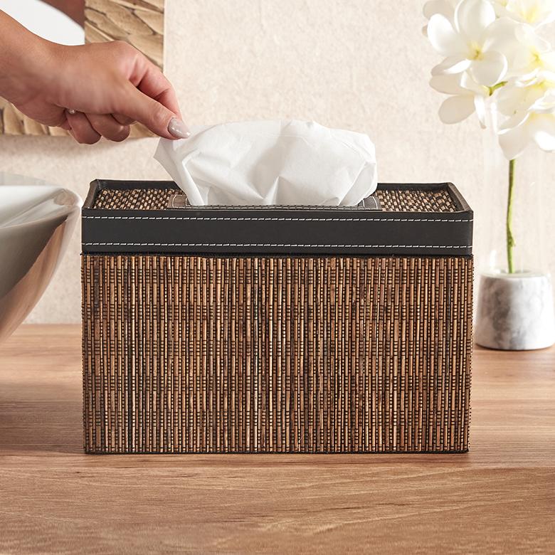 ティッシュケース 蓋付き 厚型対応 箱 ティッシュカバー パームリディ 合皮 レザー ソフトパック XLサイズ 深型 ボックス ティッシュ 14072 | ブランド登録なし | 07