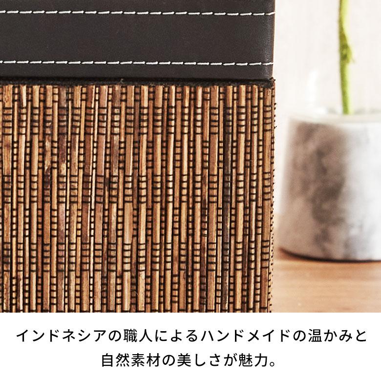 ティッシュケース 蓋付き レギュラーサイズ 箱 ティッシュカバー パームリディ 合皮 レザー ソフトパック コンパクト ボックス ティッシュ 14190 | ブランド登録なし | 03
