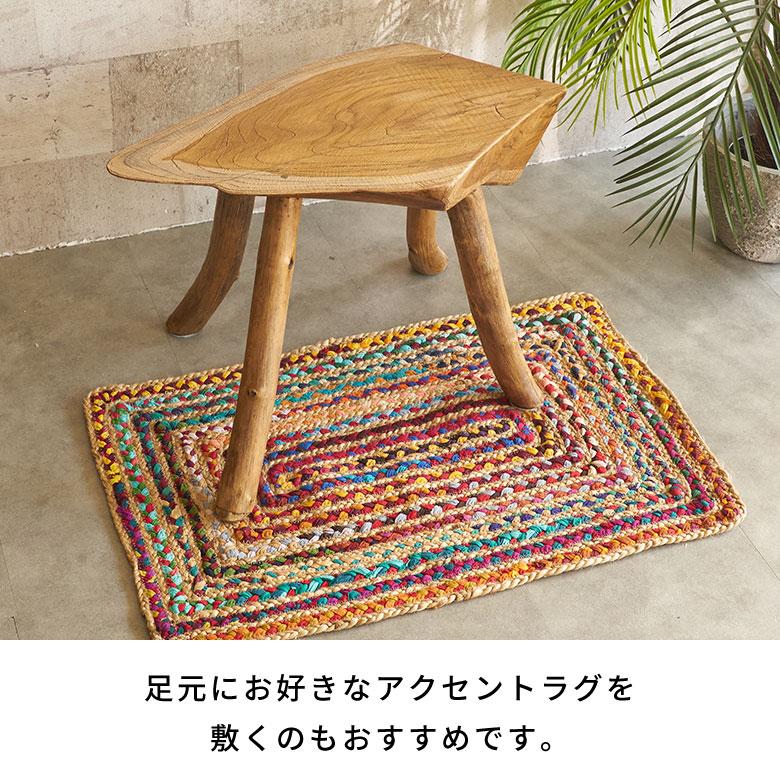サイドテーブル 切り株 テーブル チーク材 切り株テーブル 天然木