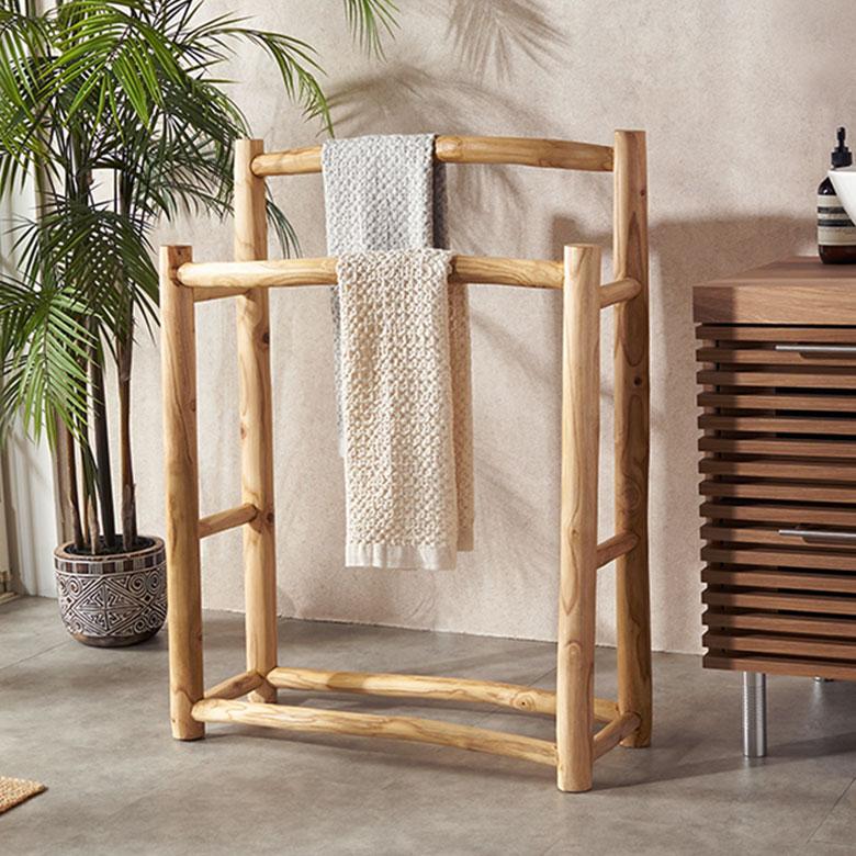 トルション掛け 木製 古家具 無垢材 タオルハンガー トルション掛け