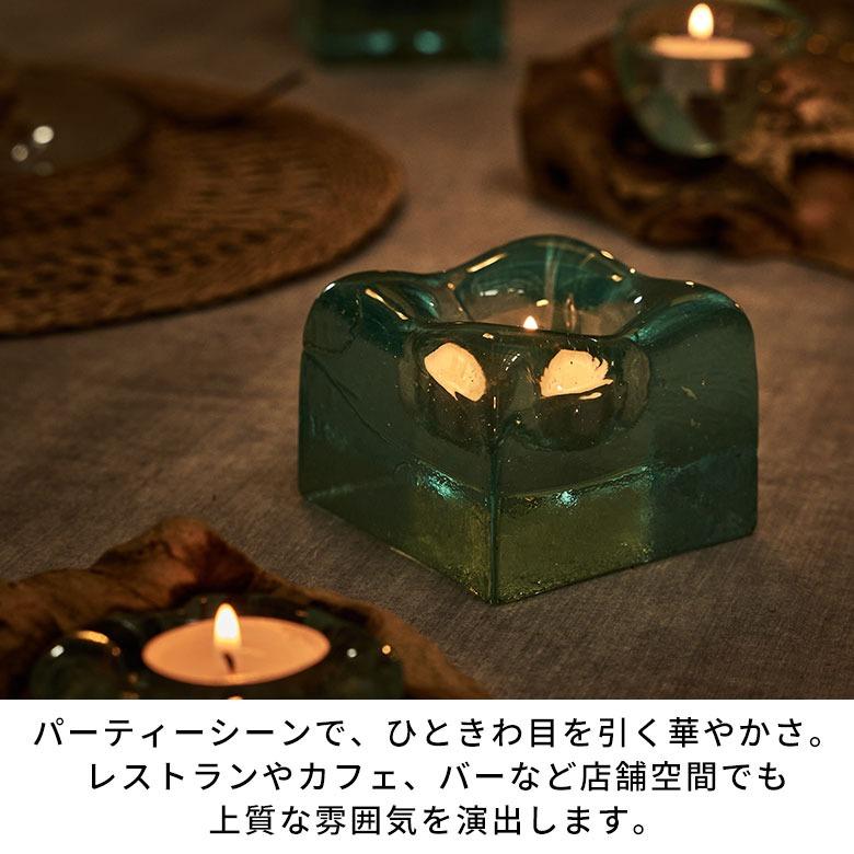 キャンドルホルダー ガラス インテリア オブジェ キャンドル ホルダー